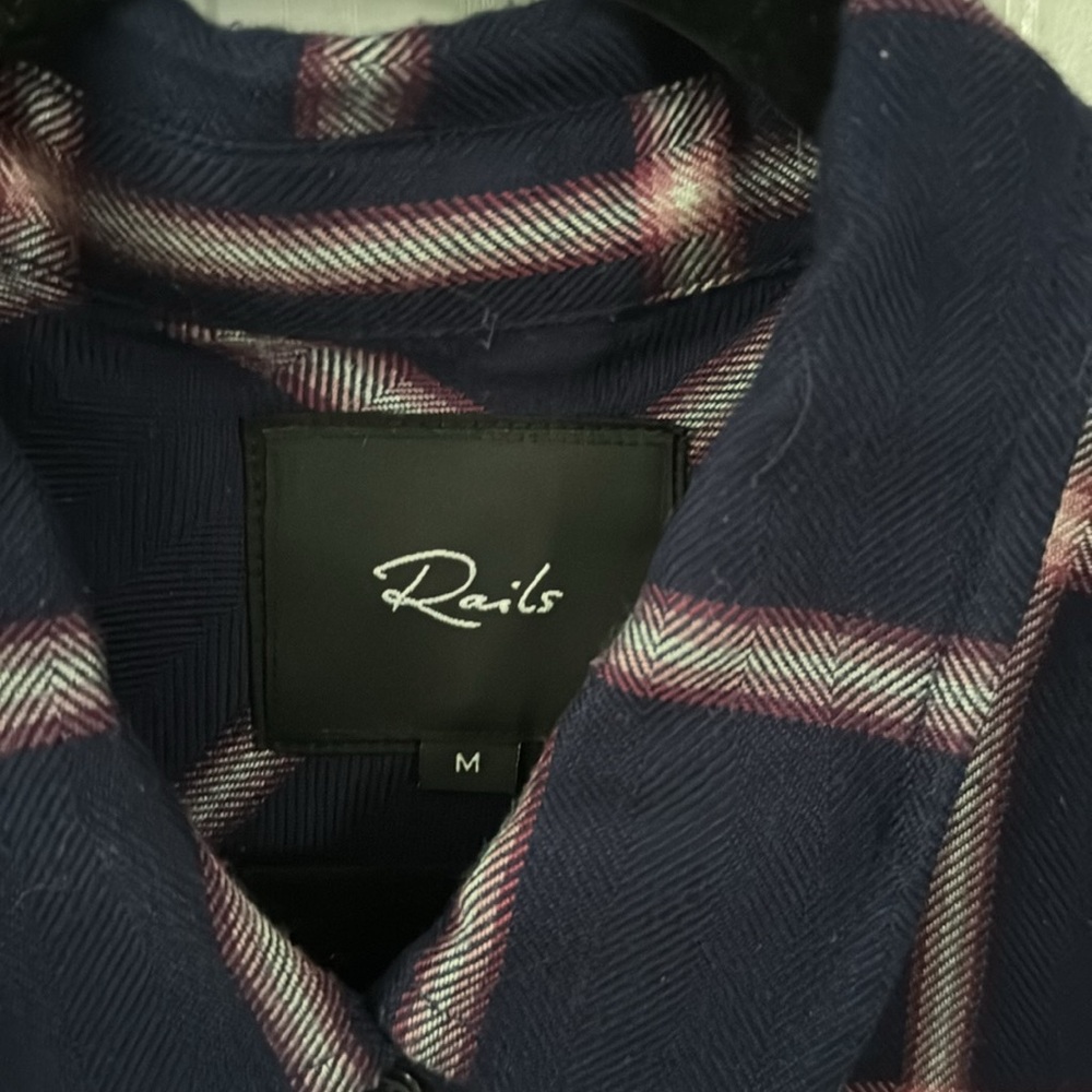 Rails Window Pane, Long Sleeve, Button-Down, Size… - image 2